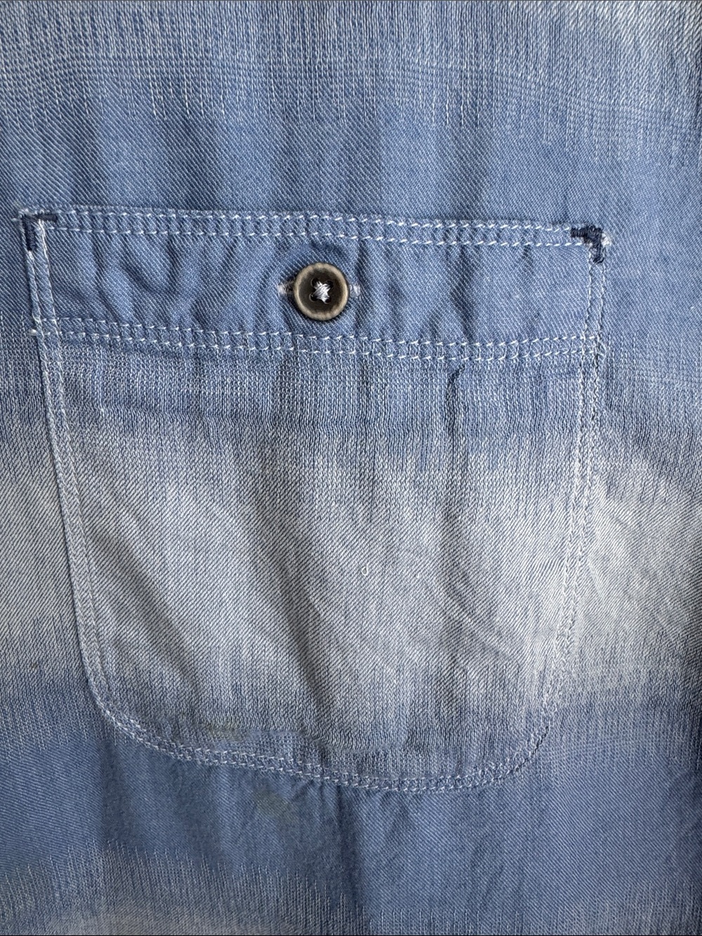 Tommy Bahama Blue Linen Blend Button Front Shirt 2XL Coastal Resort Wear - Picture 7 of 11